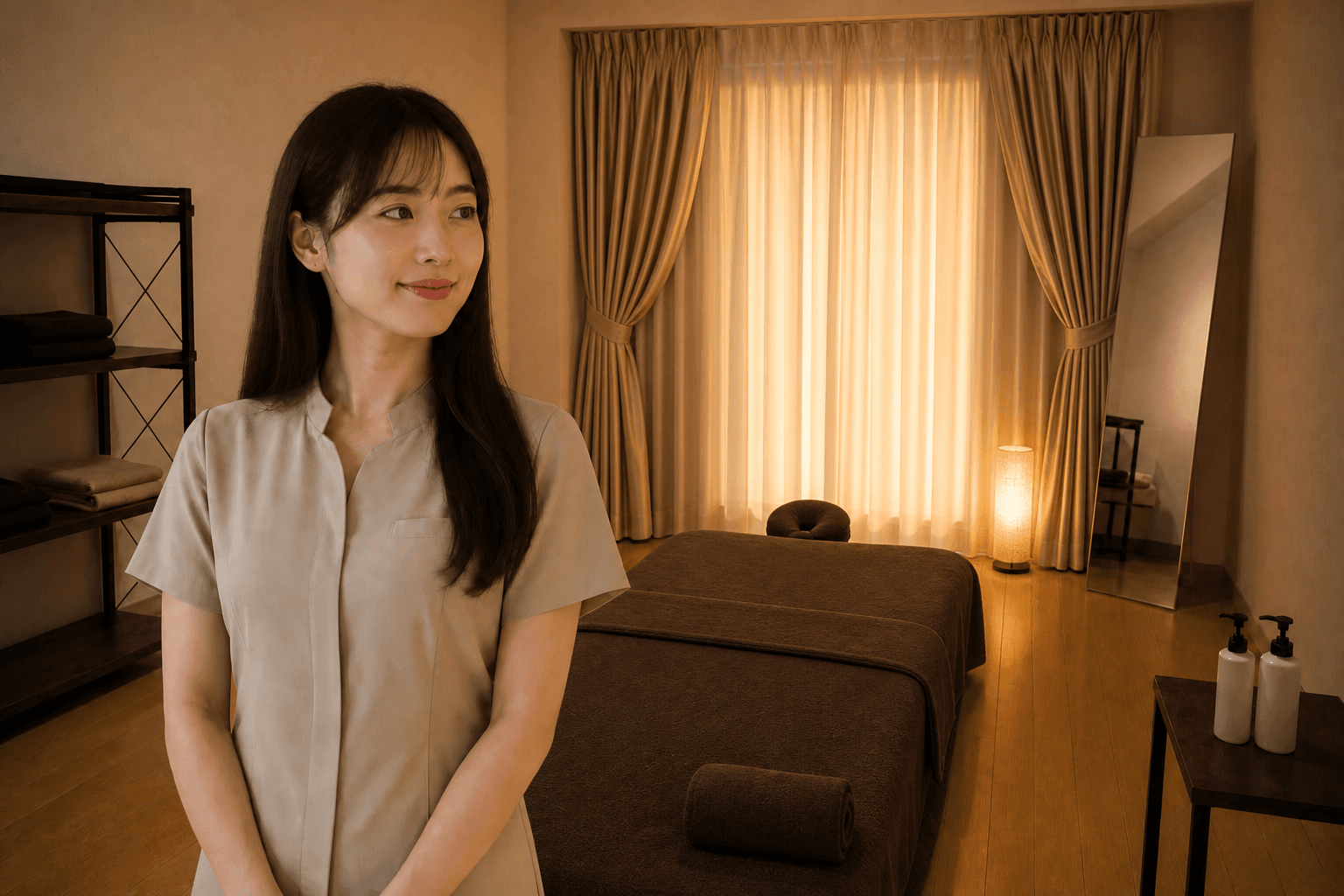 やわらかい雰囲気のセラピストイメージ